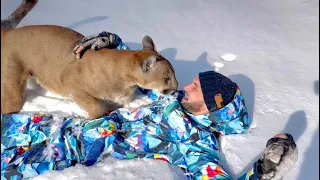 Puma Messi drowned in the snow but still rushed to save Sasha! Messi will never give up!