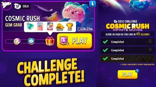 cosmic rush solo challenge✅|1400 points gem grab solo challenge|match master