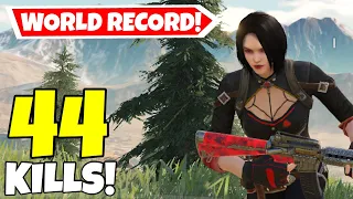 NEW WORLD RECORD! 44 KILLS SOLO VS SQUAD IN CALL OF DUTY MOBILE BATTLE ROYALE!