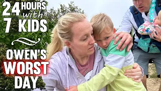 24 Hours with 7 Kids - Owen Had a Bad Day