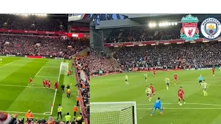 Liverpool Vs Man City / Anfield Erupts As Muhammad Salah scores winning Gool /Football Hub