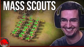 Beating Conqueror With ONLY Scouts in AOE4