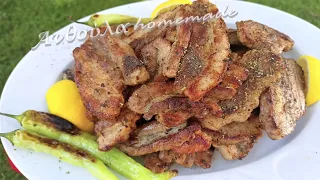 Πανσέτα χοιρινή στο τηγάνι / Fried Pork Belly