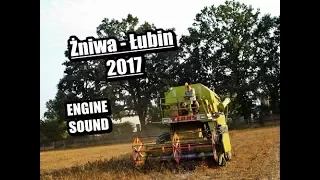 Żniwa 2017 - Koszenie łubinu / Claas Mercator 70 / [ Engine Sound ]