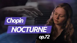 Chopin Nocturne op. posth. 72 n.1 in E Minor. Classical piano music.