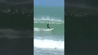 LONGBOARD SURF solid left hander WAVE!