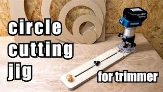 [Woodworking DIY] How to make a circle cutting jig for the trim router.