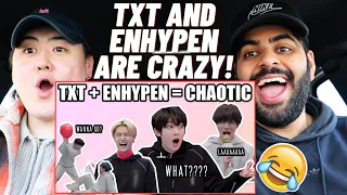 TXT AND ENHYPEN ARE A MESS (REACTION)! 😂