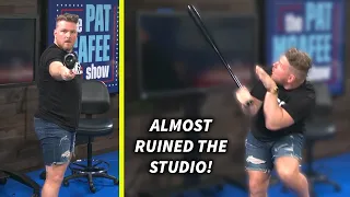 Pat McAfee Almost DESTROYS His Studio!