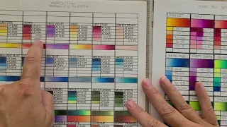 Episode 21 Lightfast Check-in Day 21, Star-Joy Gold Swatches, Combos. Frogs, Barrels & Lead Compared