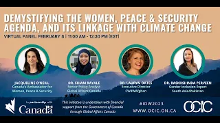 Panel: Demystifying the Women, Peace and Security Agenda, and its linkage with Climate Change