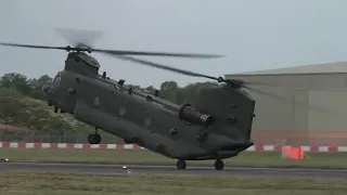 Boeing Chinook CH-47 in action on RIAT 2023