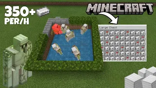 The EASIEST Iron Farm for Minecraft Bedrock 1.20/1.21 Tutorial 340+ Per Hour