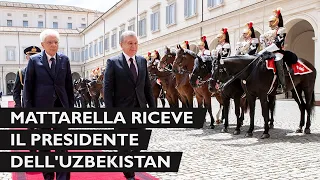 Mattarella incontra il Presidente della Repubblica dell’Uzbekistan S.E. il Signor Shavkat Mirziyoyev