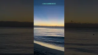 Sunset Serenade: Tranquil Beach Waves with Soothing Piano Music #asmr #dream #nature #yoga #shorts