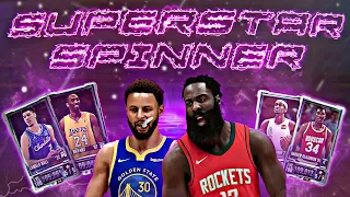 MASSIVE INSANE SUPERSTAR SPINNER PACK OPENING! INSANE PULLS! NBA 2K MOBILE SEASON 5! #nba2kmobile