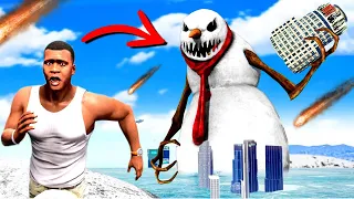 I Found BIGGEST " Evil SNOWMAN " in GTA5 | GTA5 GAMEPLAY