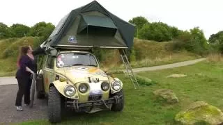 Beetle roof tent demo