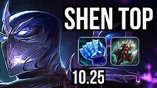 SHEN vs SION (TOP) | 4/0/8, 800+ games | EUW Master | v10.25