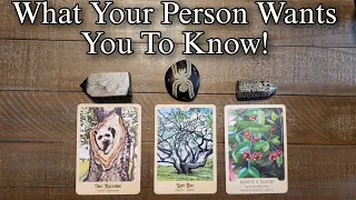 🥰 What They Want You To Know! ❤💋Pick A Card Love Reading