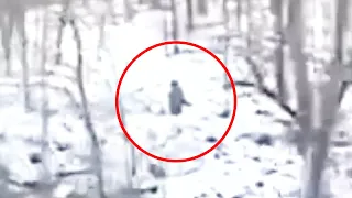 Real Massive Bigfoot Sighting Filmed On A Cliff