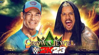 #wwe2k23  |  CROWN JEWELL| JOHN CENA VS SOLO SIKOA