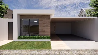 CASA MODERNA DE UNA PLANTA CON GIMNASIO Y PISCINA CON 4  DORMITORIO