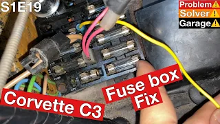 Corvette c3 fuse box maintenance. Corvette C3 fuse box cleaning. Fuse box problems.