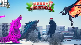 Godzilla and Shin Godzilla vs King Kong and Queen Mortha- GTA V Mods