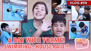 A DAY WITH YORME! SWIMMING + HOUSE RAID?! | Fun Fun Tyang Amy Vlog 59