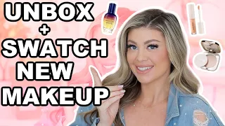 UNBOX + SWATCH WITH ME NEW BEAUTY LAUNCHES! | PR UNBOXING HAUL