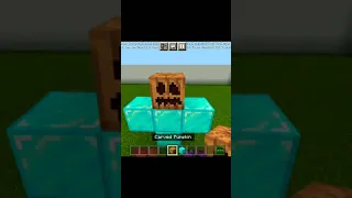 how to make a diamond golem in Minecraft #shorts #meams #fact