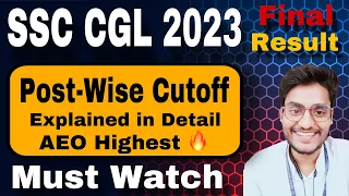 SSC CGL 2023 Final Result Declared🔥 : Post-Wise Cutoff Details by Rohit Tripathi