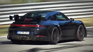 2021 Porsche 992 GT3 + GT3 TOURING with Manual Gearbox TESTING @ Track | Pure Exhaust Sounds