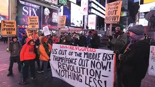 В Нью-Йорке прошел антивоенный митинг