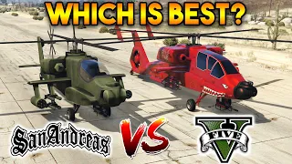 GTA 5 HUNTER VS GTA SAN ANDREAS HUNTER : WHICH IS BEST? (GTA 5 MODS)