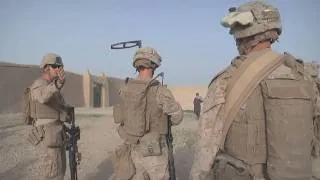 Marines and Afghan National Army side-by-side in combat