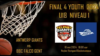 2024 Belgian National U18 Basketball Final 4: Antwerp Giants vs. Falco Gent - highlights !