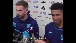 Henderson and Bellingham being asked about Jude joining Liverpool