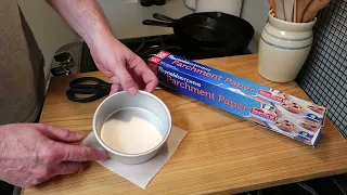 The Trick To Cutting Parchment Paper For Round Pans