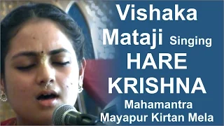 Vishaka Mataji Singing Hare Krishna Mahamantra Mayapur Kirtan Mela 2015 Day 3
