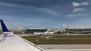 Naha airport takeoff