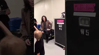 Harvey the Leukemia fighter meets Paul Stanley and Eric Singer of KISS #TeamHarvey