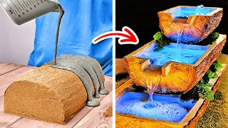 Stilvolle DIY-Basteleien aus Zement und Gips