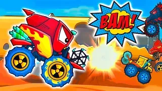 Car Eats Car Multiplayer Открыли КОМБАЙН и Сражаемся в Турнире с Друзьями в Гонках Машина Ест Машину