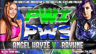 Rayhne v Angel Hayze - PWI/PWS Alloa 7/2/20