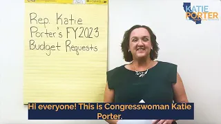 Rep. Katie Porter Breaks Down Her Budget Requests for Fiscal Year 2023