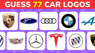 Guess The 77 Cars Logos in 3 Seconds | Easy, Medium, Hard, Extra Hard