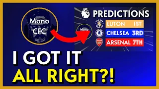 Reacting To My Premier League Predictions!