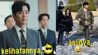 Behind the scene Lee Sang Yeob di drama ‘Eve’ bikin Lee Ra El tak bisa menahan tawa